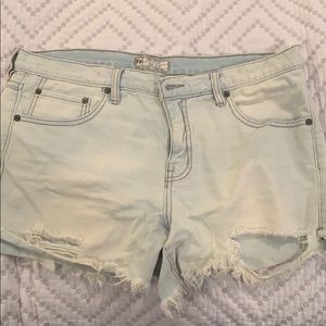 Free people denim shorts
